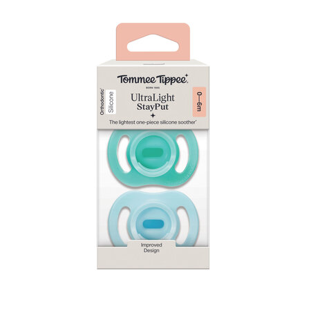 Suzete ortodontice UltraLight, 0-6 luni, 2 bucati, Tommee Tippee