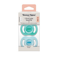 Suzete ortodontice UltraLight, Albastru/Verde, 0-6 luni, 2 bucati, Tommee Tippee