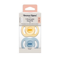 Suzete ortodontice UltraLight, Galben/Albastru, 0-6 luni, 2 bucati, Tommee Tippee