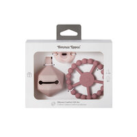 Set suzeta Ultra Light 0-6 luni + Suport pentru suzeta + Inel de dentitie 3 luni+, Roz, Tommee Tippee