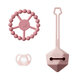 Set suzeta Ultra Light 0-6 luni + Suport pentru suzeta + Inel de dentitie 3 luni+, Roz, Tommee Tippee 799996