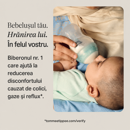 Kit biberoane nou-nascut Advanced Natural Start, +0 luni, Tommee Tippee 800010
