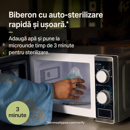 Kit biberoane nou-nascut Advanced Natural Start, +0 luni, Tommee Tippee 800013