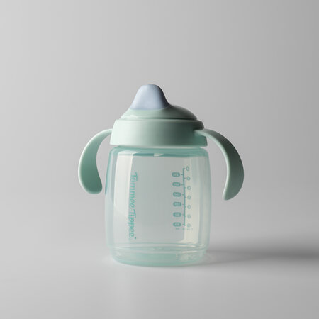 Cana de antrenament cu capac, Verde, +6 luni, 240 ml, Tommee Tippee 800309