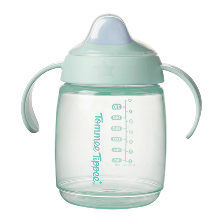 Cana de antrenament cu capac, Verde, +6 luni, 240 ml, Tommee Tippee 800306