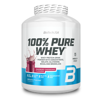 Shake proteic 100% Pure Whey, Raspberry Cheesecake, 2000 g, BioTechUSA