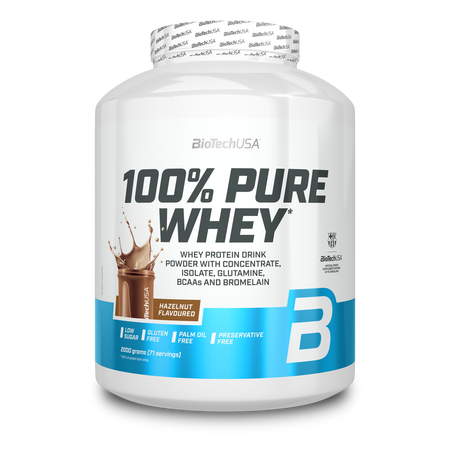 BIOTECHUSA 100% PURE WHEY 2000 GR HAZELNUT