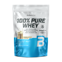 Shake proteic 100% Pure Whey, Burbon Vanilla, 400 g, BioTechUSA