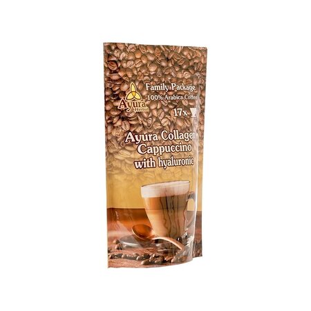 Cafea cu colagen si acid hialuroinic Instant Coffee Mix Family, 250 g, Ayura Herbal 800189