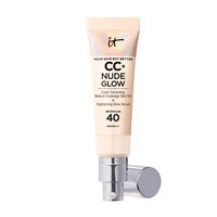 Crema colorata iluminatoare cu SPF 40+ Nude Glow CC+, Fair Porcelain, 32 ml, It Cosmetics
