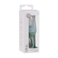 Dispozitiv din silicon pentru hranire Platinum, Sage Green, +6 luni, 1 bucata, Kikka Boo