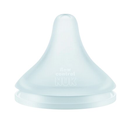 Set tetina din silicon Flux Control Perfect Match, +6 luni, 2 bucati, NUK 800278