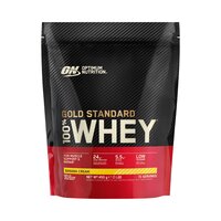 Pudra proteica din zer 100% Whey Gold Standard, Banana, 450 g, Optimum Nutrition