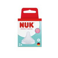 Set tetina din silicon flux XL Perfect Match, +6 luni, 2 bucati, NUK