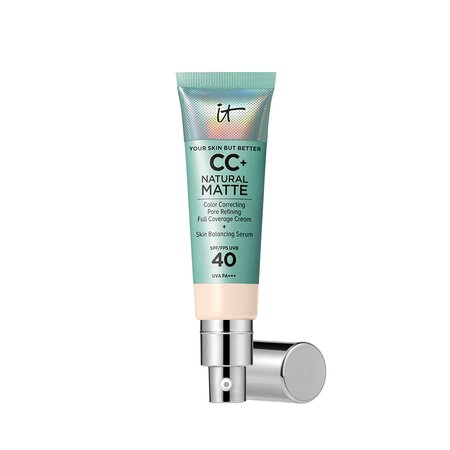 Crema coloranta matifianta pentru fata cu SPF 40+ CC, Fair Ivory, 32 ml, It Cosmetics