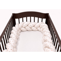 Protectie impletita pentru patut, 240 cm, Bej, Mc Ana