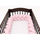 Protectie impletita pentru patut, 240 cm, Roz, Mc Ana 800442
