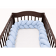 Protectie impletita pentru patut, 240 cm, Blue, Mc Ana 800450