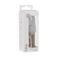 Dispozitiv din silicon pentru hranire Platinum, Sand, +6 luni, 1 bucata, Kikka Boo