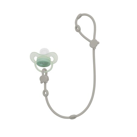 Lantisor din silicon pentru suzeta Platinum, Sand, +0 luni, 1 bucata, Kikka Boo 800494