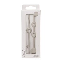 Lantisor din silicon pentru suzeta Platinum, Sand, +0 luni, 1 bucata, Kikka Boo