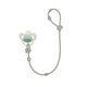 Lantisor din silicon pentru suzeta Platinum, Sand, +0 luni, 1 bucata, Kikka Boo 800494