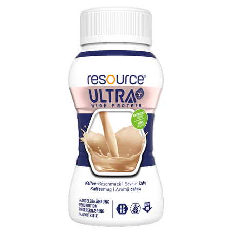 Resource High Protein Ultra+, Cafea, + 14 ani, 4 x 200 ml, Nestle 800546