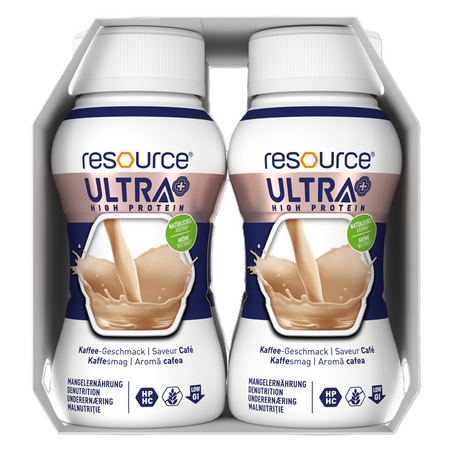 Resource High Protein Ultra+, Cafea, + 14 ani, 4 x 200 ml, Nestle 800547