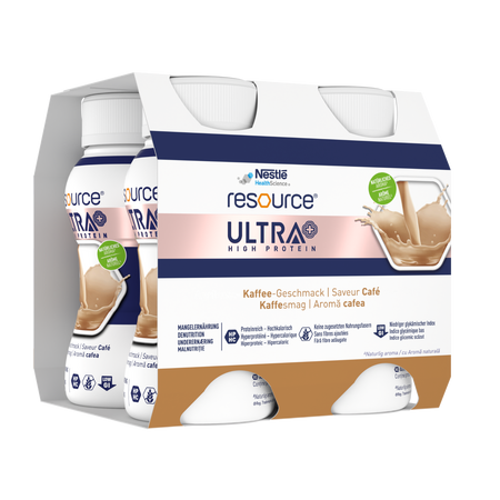 Resource High Protein Ultra+, Cafea, 4 x 200 ml, Nestle