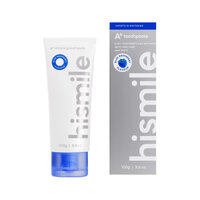 Pasta de dinti 2 in 1 A+ Whitening, Zmeura albastra, 100 g, Hismile