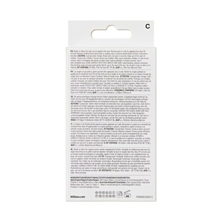 Unghii false Gel Fantasy Magnetic, BeatBelles, 28 bucati, Kiss 800567
