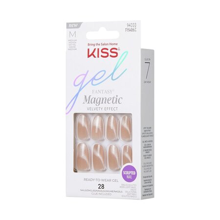 Unghii false Gel Fantasy Magnetic, Drama, 28 bucati, Kiss 800588
