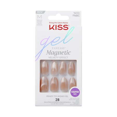 Unghii false Gel Fantasy Magnetic Drama, 28 bucati, Kiss
