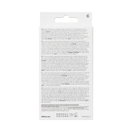 Unghii false Gel Fantasy Magnetic, Set Us Free, 28 bucati, Kiss 800591