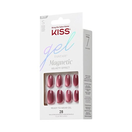 Unghii false Gel Fantasy Magnetic, Set Us Free, 28 bucati, Kiss 800597