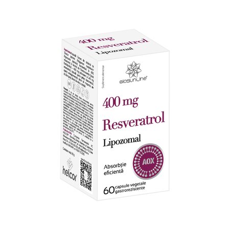 Resveratrol Lipozomal, 400 mg, 60 capsule, Biosunline