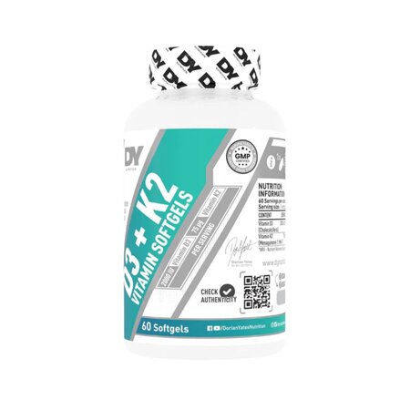 Vitamin D3+K2, 60 capsule, Dy Nutrition 800831