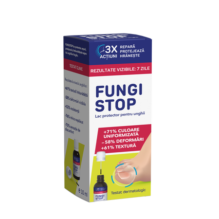 Lac protector pentru unghii FungiStop, 10 ml, Fiterman Pharma