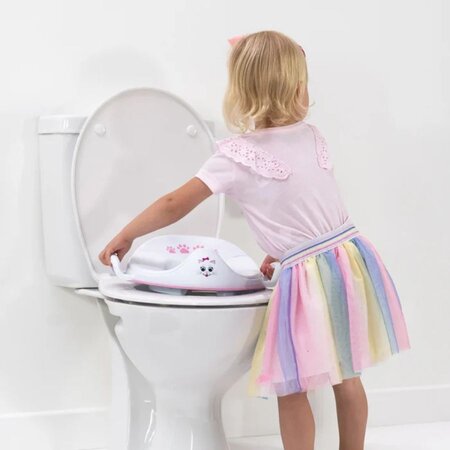 Reductor toaleta pentru copii My Little Trainer Sea, Cat, My Carry Potty 800862
