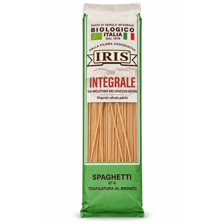 Spaghete Bio din grau integral, 500g, Iris Bio