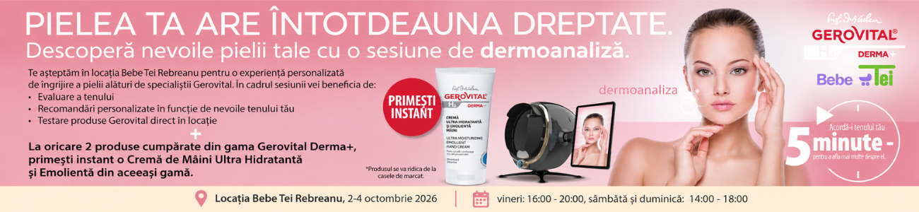Dermoanaliză Gerovital Bebe Tei Rebreanu