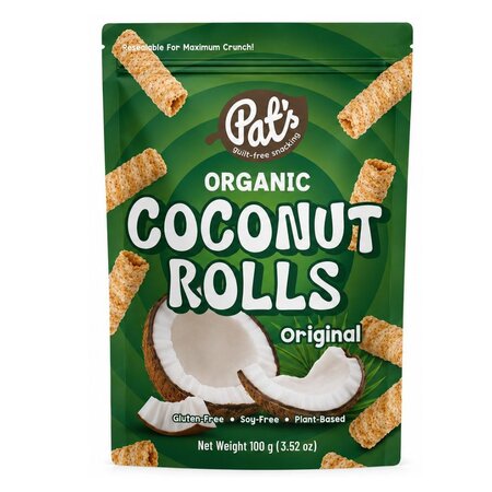 PATS RULOURI ORGANICE DIN NUCA DE COCOS ORIGINAL 100 GR