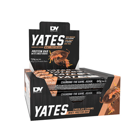 Baton proteic Yates Bar, Chocolate Brownie Caramel, 60 g, Dy Nutrition 806276