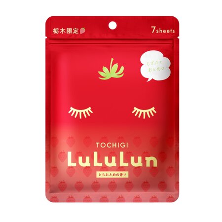 Masca de fata cu capsuni Tochigi, 7 buc, LuLuLun