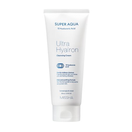 Crema demachianta cu acid hialuronic Super Aqua, 200 ml, Missha