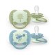 Set suzete fosforescente Ultra Soft Avent, Leaf, +18 luni, SCF094/05, Philips 800979