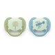 Set suzete fosforescente Ultra Soft Avent, Leaf, +18 luni, SCF094/05, Philips 800983