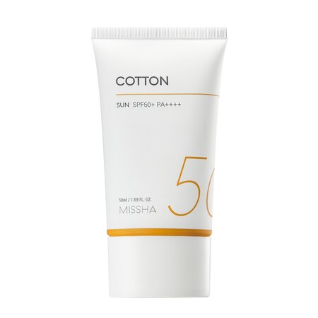Crema pentru fata cu protectie solara SPF50+/PA++++ Cotton All Around, 50 ml, Missha