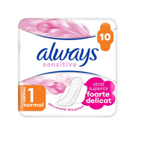 Absorbante x Sensitive Ultra Plus, Marimea 1, 10 bucati, Always