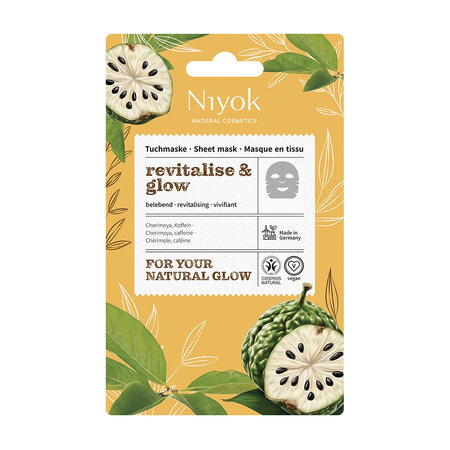 Masca de fata tip servetel, Revitalise & Glow, 10 ml, Niyok